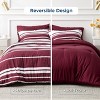 5/7 Pcs Bedding Set with Cationic Dyeing for Striking Double-Sided Contrast - 2 of 4
