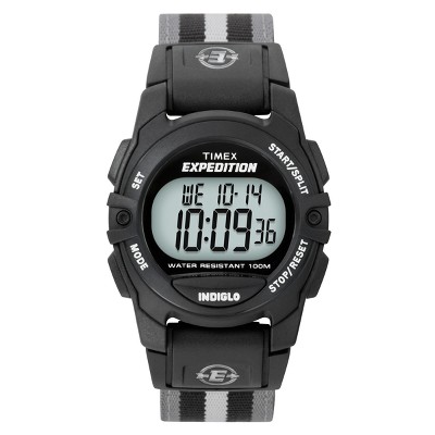 black digital watch