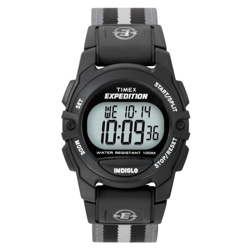 Timex Expedition Digital Watch With Nylon Strap - Black/gray T49661jt :  Target