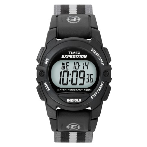 Timex Expedition Digital Watch with Nylon Strap Black Gray T49661JT