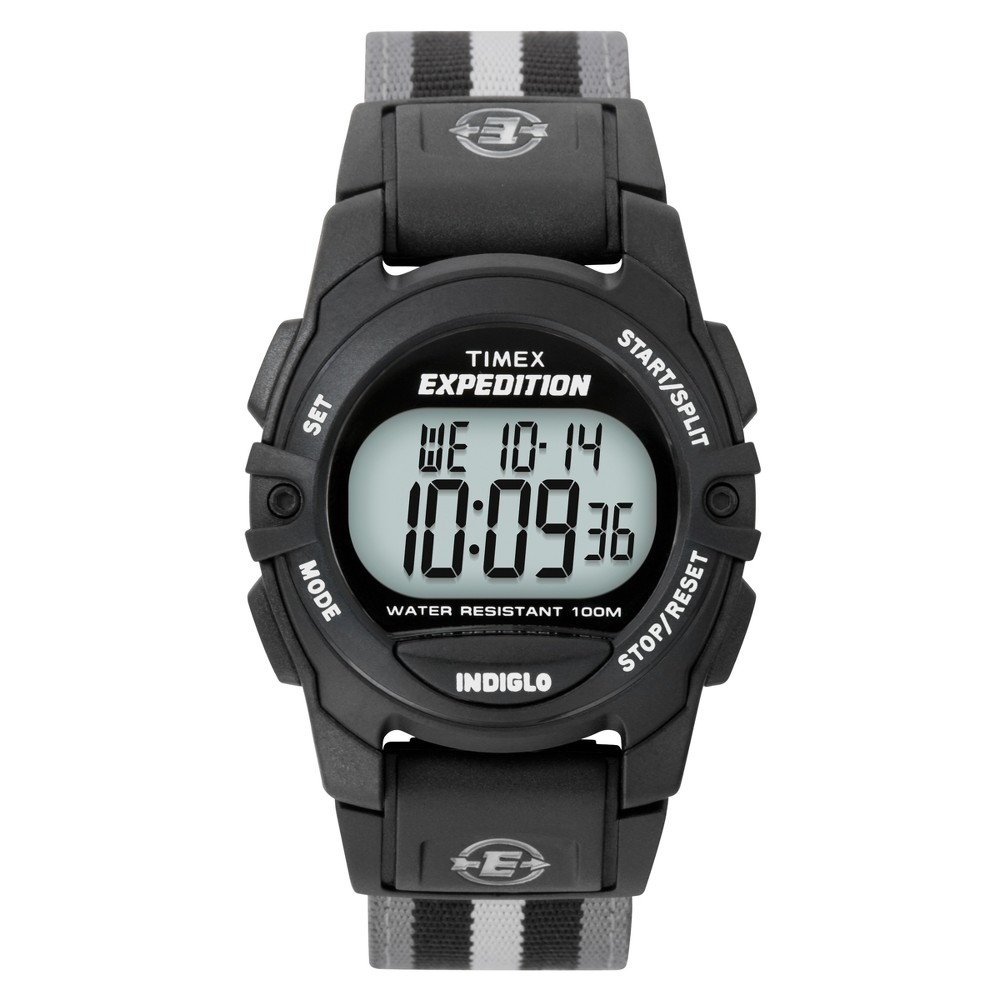Timex Expedition Digital Watch with Nylon Strap - Black/Gray T49661JT