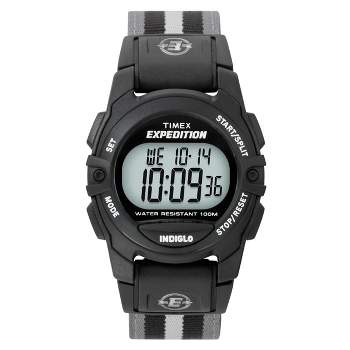 Timex Expedition Digital Watch with Nylon Strap - Black/Gray T49661JT