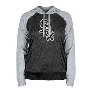 MLB Chicago White Sox Women's Lightweight Bi-Blend Hooded Sweatshirt - 1 of 4