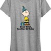 Women's - Peanuts - Good Grief Another Birthday Short Sleeve Graphic T-Shirt - 2 of 4