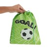 Blue Panda 12 Pack Soccer Drawstring Gift Bags with Goal Print for Sports Party Favors, Goodies, Treats (10 x 12 In) - 4 of 4