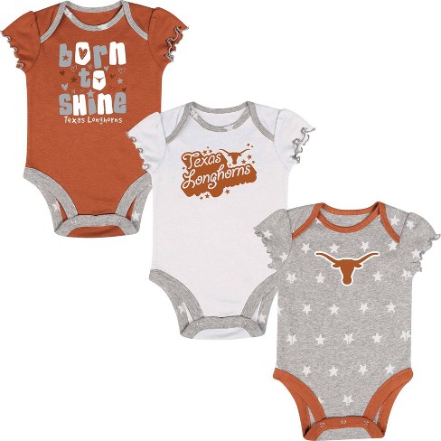 Mlb Texas Rangers Infant Girls' 3pk Bodysuits - 6-9m : Target