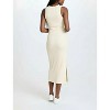 Women's Crew Neck Sleeveless Racerback Maternity Midi Dress | Motherhood Maternity - 2 of 3