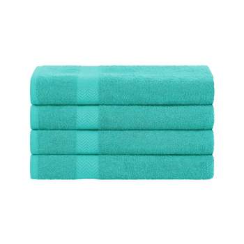 Eco-Friendly Absorbent 4-Piece Bath Towel Set by Blue Nile Mills