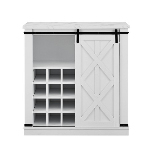 White wine cabinet cheap buffet