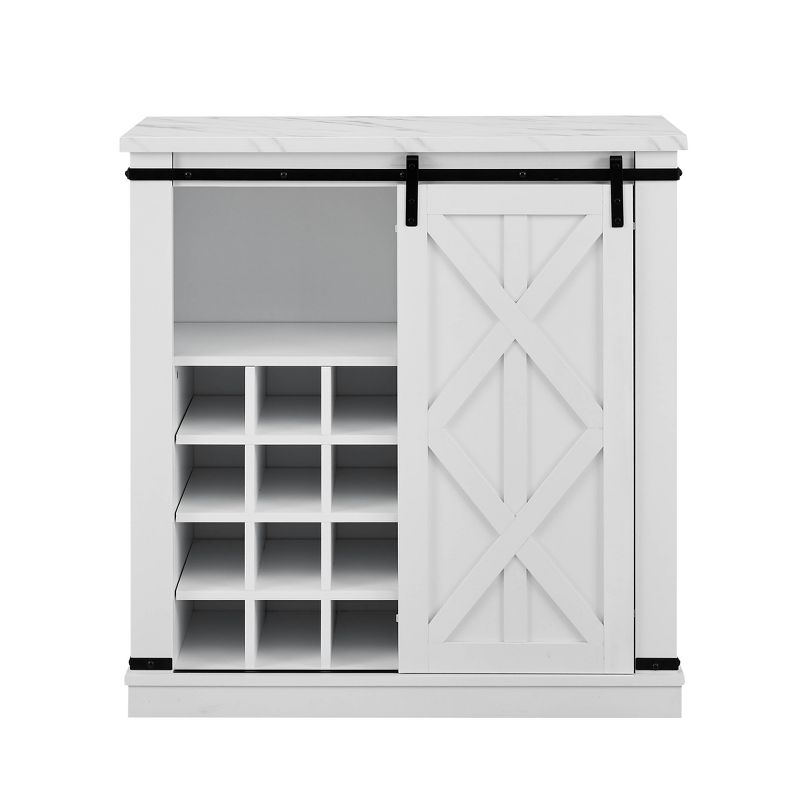 37&#34; Buffet Bar Cabinet White - Home Essentials, 1 of 12