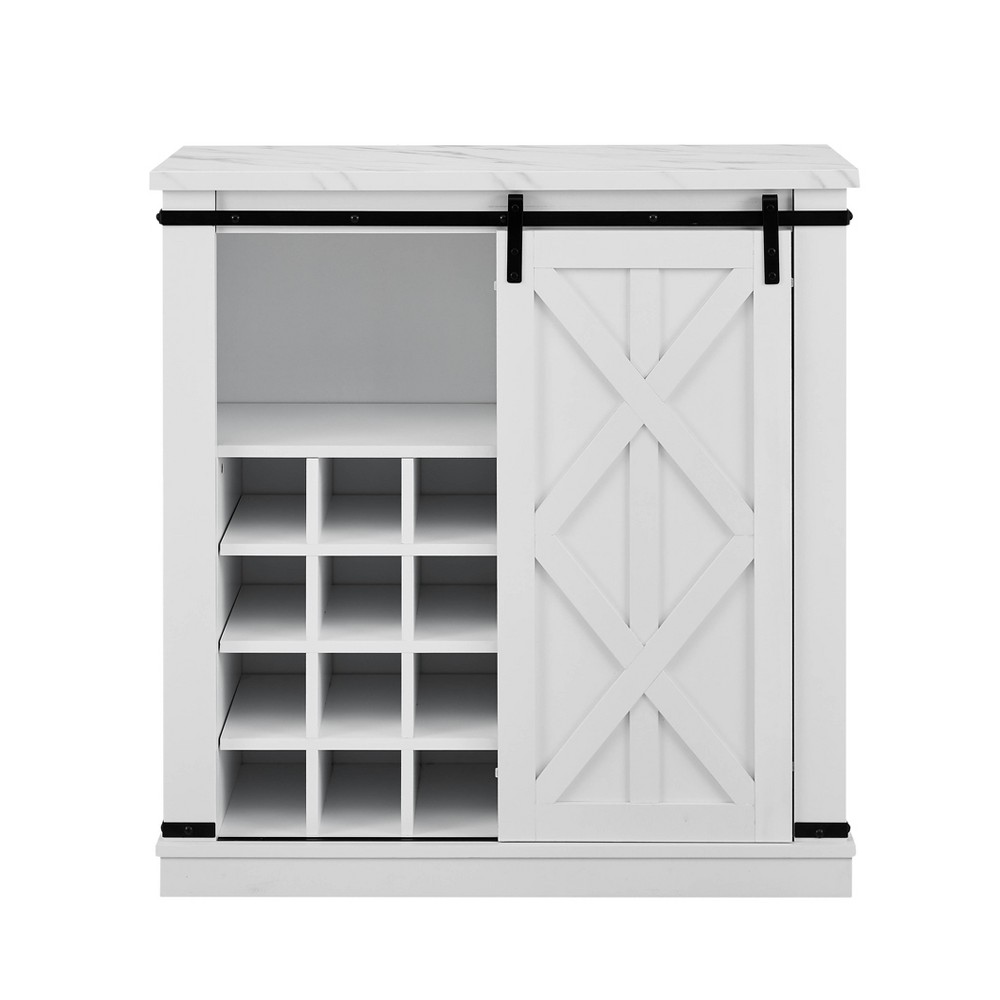 Photos - Display Cabinet / Bookcase 37" Buffet Bar Cabinet White - Home Essentials