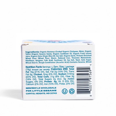 Little Sesame Hummus & Pretzel Snacker Dips - 2.75oz