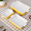 Baking Dish Set of 3, Ceramic Bakeware Set with Handles, Porcelain Baking Pan for Oven & Microwave, Rectangular Casserole Dish for Cooking, Kitchen - 4 of 4