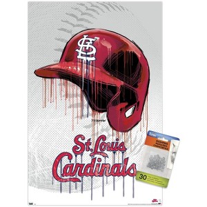 Trends International MLB St. Louis Cardinals - Drip Helmet 20 Unframed Wall Poster Prints - 1 of 4