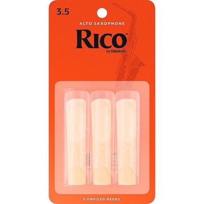 Rico Alto Saxophone Reeds, Box of 3 Strength 3.5