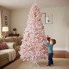 Artificial Christmas Tree, Slim Profile with Warm-Dense Tips, Festive Decor for Living Room, Hallway, Office—ideas festive decor for holiday cheer - 3 of 4
