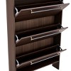 Syemin Shoe Racks Shoe Storage Cabinet, Farmhouse Shoe Organizer, Freestanding Hidden Slim Shoe Rack Cabinet for Entryway, Beige, 32.5"*7.5"*78.75" - 4 of 4