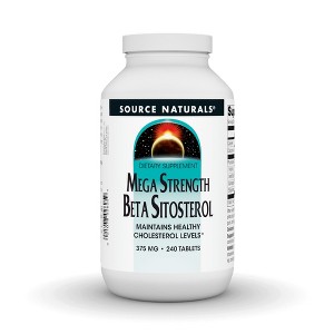 Beta Sitosterol Mega 375 mg by Source Naturals, Inc.  -  240 Tablet - 1 of 3
