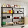 Syemin Utility Storage Shelves 5-Layer Metal Storage Rack, Garage Shelves, Adjustable Height Garage Shelving Storage, Black, 57.87"*13.78"*59" - 3 of 4