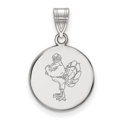 Black Bow Jewelry 14k White Gold Virginia Tech Hokies NCAA Medium Pendant