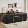 78.8" Compression Sofa,Convertible Floor Sofa Bed-with Pillow Back Support Armrest, Comfy Futon Couch Sleeper Bed, for Living Room, Bedroom - 2 of 4