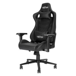 Kumasinova Adjustable Ergonomics Gaming Chair,360°Swivel Office Chairs with Head&Lumbar Pillow,90-150°Recliner Chair for Office&Home,300lbs Max, Black - 1 of 4