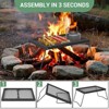 Campfire Grill Grate Set, Carbon Steel with 600°f Powder Coating, Adjustable Swivel & Folding Models with Carry Bag for Outdoor BBQ Cooking - 4 of 4
