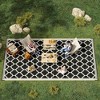 Resenkos Floor Mat Carpet,Indoor Door Mat,Reversible Outdoor Rug, 9'x 18' Waterproof Straw Floor Mat, Portable RV Camping Carpet, Blue & White - 4 of 4