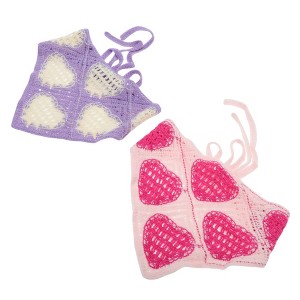 Unique Bargains Halloween Christmas Knitted Triangle Bandana 2 Pcs - 1 of 4