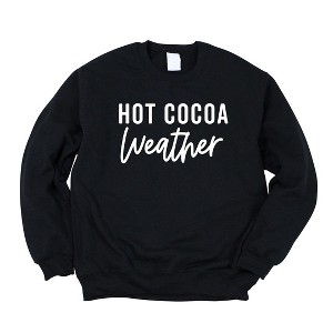 Simply Sage Market Women's Graphic Sweatshirt Hot Cocoa Weather - 1 of 2