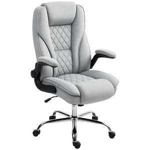 Executive Office Chair, Desk Chair with Flip-up Armrest, Diamond Fabric Computer Chair for Home Office - 1 of 4
