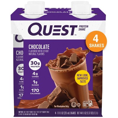 Quest Nutrition Ready To Drink Protein Shake - Chocolate - 44 Fl Oz/4ct ...