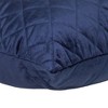 Parkland Collection,Milo Transitional Quilted Throw Pillow - 4 of 4