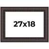 PosterPalooza | 3.5" Wide Ornate Brown Picture Frame - UV Acrylic, Backing Board, Hanging Hardware Included - 2 of 4