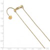 Black Bow Jewelry 0.9mm 14k Yellow Gold D/C Twisted Box Adjustable Chain Necklace, 22in - 2 of 4