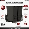 Rev-A-Shelf Double Pullout Kitchen Trash Can 50 qt. Soft-Close 53WC-2150SCDM-218 - 3 of 4