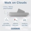 CUSHIONAIRE Feather Slides – Comfortable Cloud Cushion House Slippers for Women, Indoor Outdoor EVA Foam Foot Spa Shower Shoes, Non-Slip Arch Support - 3 of 4