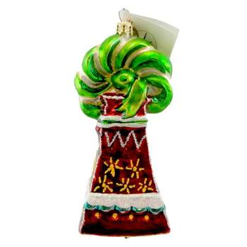 Christopher Radko Company 4.75 In Ribbon Ring Ding Ornament Christmas Bell Tree Ornaments