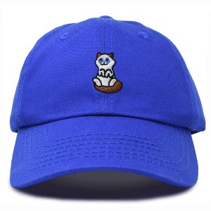 Dalix Ragdoll Cat Embroidered Cotton Dad Hat Cute Cat Lover Adjustable Baseball Cap for Everyday Style Womens - 1 of 4