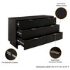 GDFStudio Biljon 55" Modern Glam Double Wide Dresser with 6 Drawers - 4 of 4