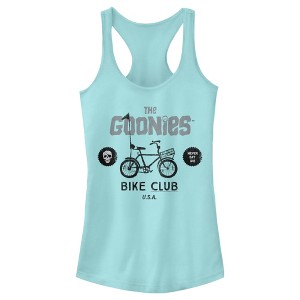 Juniors Womens The Goonies Bike Club Logo Racerback Tank Top - 1 of 4