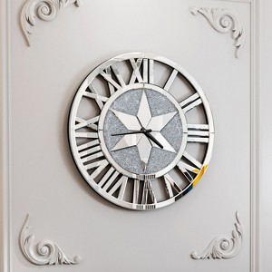 Luxury Wall Clocks Kitchen Clocks Decorative Roman Numerals 3D Frameles - 1 of 4