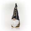12" Polyresin "Let It Bee" Indoor/Outdoor Garden Gnome Statue Black/Yellow - Alpine Corporation: Weather-Resistant Decor - 3 of 4