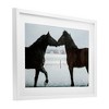 Stupell Industries Winter Horse Pair Framed Print Under Glass Art - 2 of 4