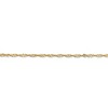 Black Bow Jewelry 1.7mm, 14k Yellow Gold, Singapore Chain Bracelet - 2 of 4