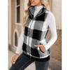 Women's Fleece Plaid Vest - Little Daisy Closet - 2 of 3