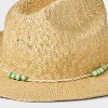 Two-Tone Straw Western Hat - Universal Thread™ - 4 of 4
