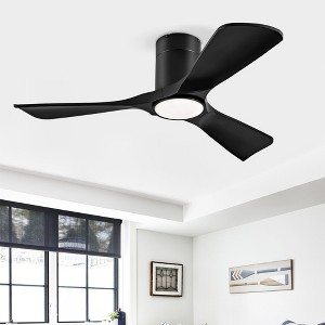 TOBILI Hot sales Ceiling Fan with Lights 42 Inch Flush Mount Ceiling Fan, ABS Blades Modern Outdoor Ceiling Fans for Bedroom/Farmhouse/Patio/Indoor - 1 of 4