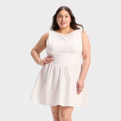 Women's Bow Back Mini A-Line Dress - Wild Fable™
