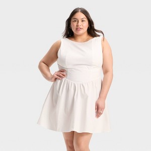 Women's Bow Back Mini A-Line Dress - Wild Fable™ - 1 of 3